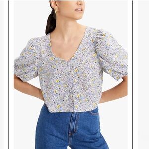 Levi’s Floral Puff Sleeve Top